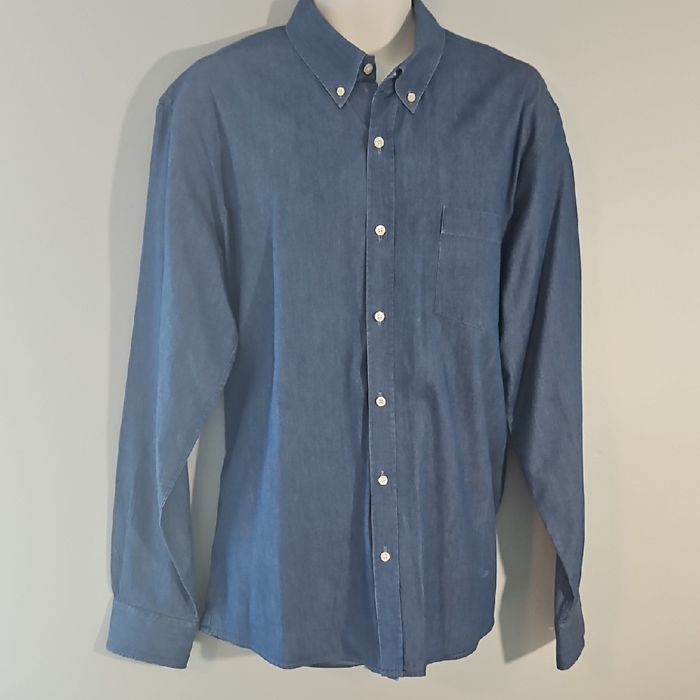 Stylish Blue Casual Button-Down Shirt